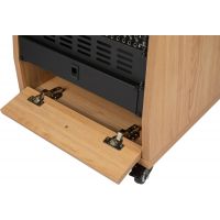 Gator Frameworks Meuble rack 12U pan incliné Elite Studio bois érable - Vue 7